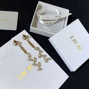 Essenceofluxury Womens Jewelry Dior Jadior Laurier Earrings A205PP180 AA198914
