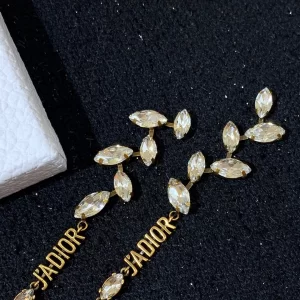 Essenceofluxury Womens Jewelry Dior Jadior Laurier Earrings A205PP180 AA198914