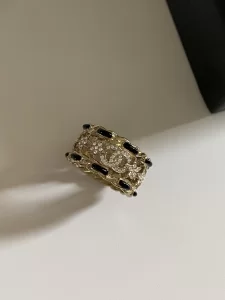 Essenceofluxury Womens Jewelry Chanel Crystals CC Logo Star Rings A152PP180 AA200459