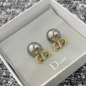 Essenceofluxury Womens Jewelry Dior Gray Tribales Earrings A152PP180 AA200463