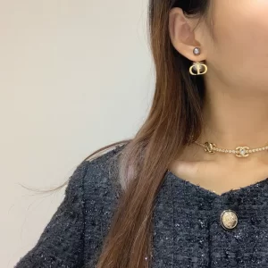 Essenceofluxury Womens Jewelry Dior Gray Tribales Earrings A152PP180 AA200463