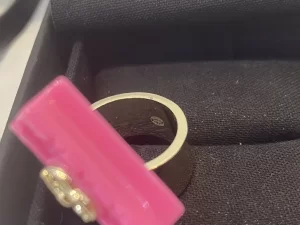 Essenceofluxury Womens Jewelry Chanel Rings with Iconic Flap Bag Pink A39PP180 AA201672