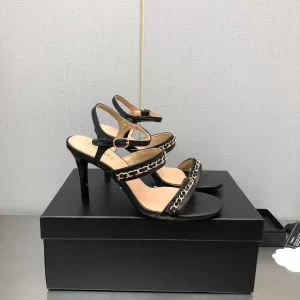 Essenceofluxury Womens Shoes Chanel Leather Sandals in Black 35 To 41 A151PP480 AA201830