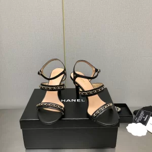 Essenceofluxury Womens Shoes Chanel Leather Sandals in Black 35 To 41 A151PP480 AA201830