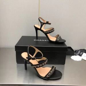 Essenceofluxury Womens Shoes Chanel Leather Sandals in Black 35 To 41 A151PP480 AA201830