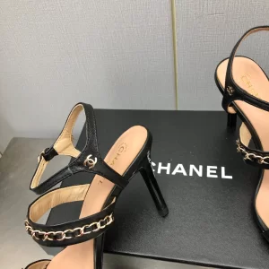 Essenceofluxury Womens Shoes Chanel Leather Sandals in Black 35 To 41 A151PP480 AA201830
