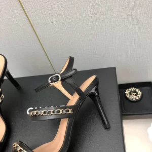 Essenceofluxury Womens Shoes Chanel Leather Sandals in Black 35 To 41 A151PP480 AA201830