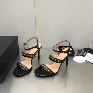 Essenceofluxury Womens Shoes Chanel Leather Sandals in Black 35 To 41 A151PP480 AA201830