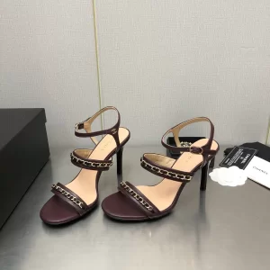 Essenceofluxury Womens Shoes Chanel Leather Sandals in Brown 35 To 41 A151PP480 AA201832