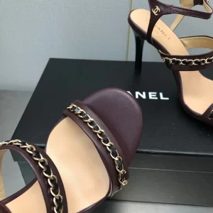 Essenceofluxury Womens Shoes Chanel Leather Sandals in Brown 35 To 41 A151PP480 AA201832