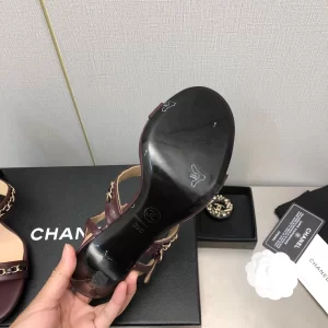 Essenceofluxury Womens Shoes Chanel Leather Sandals in Brown 35 To 41 A151PP480 AA201832