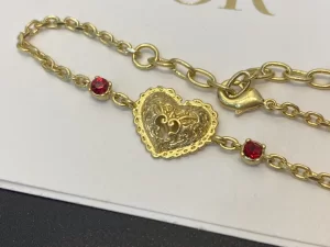 Essenceofluxury Womens Jewelry Dior Heart Pendant Bracelet A39PP180 AA203895