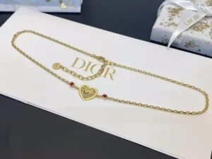 Dior Heart Pendant Necklaces 
