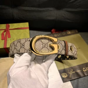 Gucci G Buckle Canvas Belt 40MM 