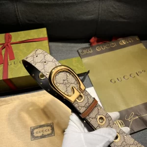 Gucci G Buckle Canvas Belt 40MM