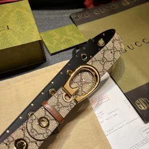 Gucci G Buckle Canvas Belt 40MM