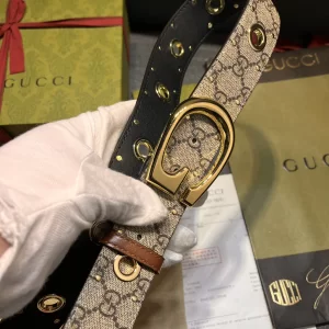 Gucci G Buckle Canvas Belt 40MM