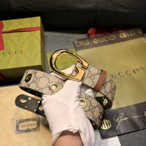 Gucci G Buckle Canvas Belt 40MM