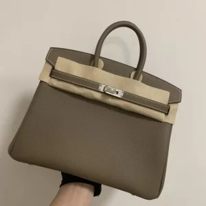 Hermes Birkin 25 Bag Gray Togo