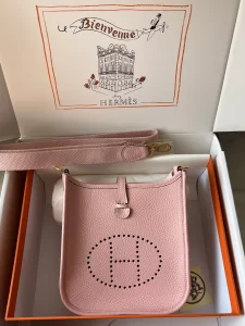 Hermes Evelyne 16 Togo Bag Pink