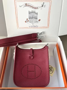 Hermes Evelyne 16 Togo Bag Red