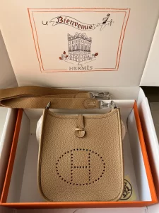 Hermes Evelyne 16 Togo Bag Tan
