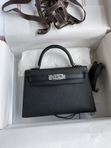 Hermes Kelly Mini Bag Black Epsom