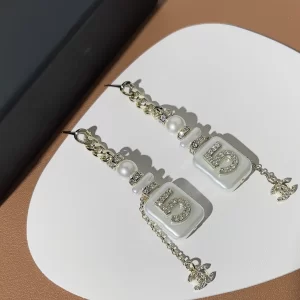 Chanel Crystal CC Bottle Earrings