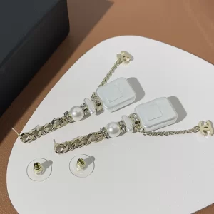 Chanel Crystal CC Bottle Earrings