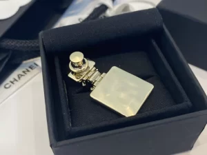 Chanel Crystal CC Bottle Brooch