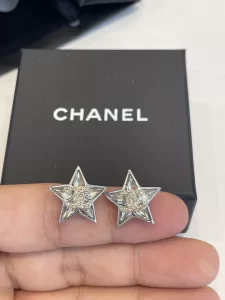 Chanel Crystals CC Star Earrings