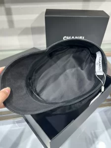 Chanel Black Sailor Cap Hat