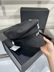 Chanel Black Sailor Cap Hat