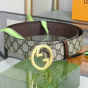 Gucci Blondie Belt Beige GG Canvas 40MM
