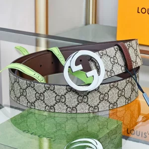 Gucci Blondie Belt Beige GG Canvas 40MM