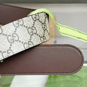 Gucci Blondie Belt Beige GG Canvas 40MM