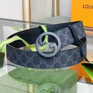 Gucci Blondie Belt Black GG Canvas 40MM