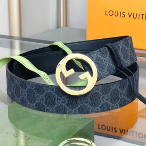 Gucci Blondie Belt Black GG Canvas 40MM