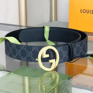 Gucci Blondie Belt Black GG Canvas 40MM