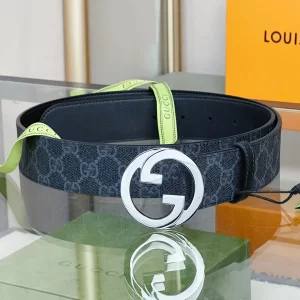 Gucci Blondie Belt Black GG Canvas 40MM