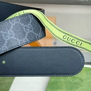 Gucci Blondie Belt Black GG Canvas 40MM