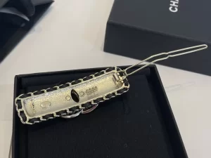 Chanel Crystal CC Gold Hair Clip