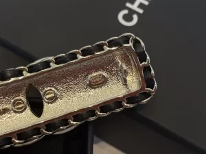 Chanel Crystal CC Gold Hair Clip