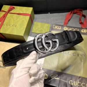 Gucci GG Marmont Leather Belt Black 40MM