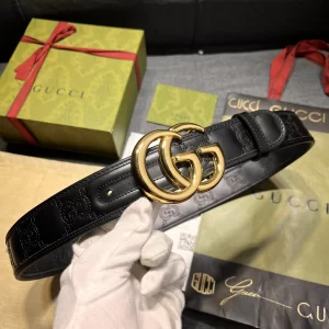 Gucci GG Marmont Leather Belt Black 40MM