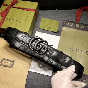Gucci GG Marmont Leather Belt So Black 40MM