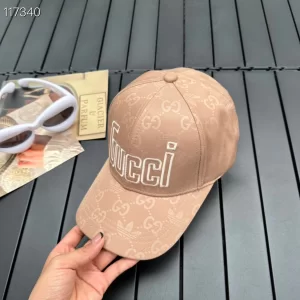 Gucci x Adidas GG Baseball Cap Hat Beige