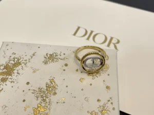 Dior CD 30 Montaigne Gold Rings