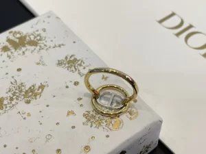 Dior CD 30 Montaigne Gold Rings