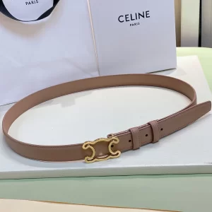 Celine Cuir Triomphe Nude Calfskin Belt